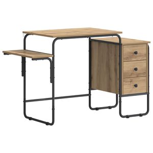 vidaXL Schreibtisch mit Stauraum Artisan-Eiche 120 x 50 x 75 cm
