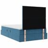 vidaXL Bett mit Stauraum und LED mit Matratze Blau 120 x 190 cm Samt