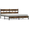 vidaXL Metallbett ohne Matratze R&auml;uchereiche 183x213 cm