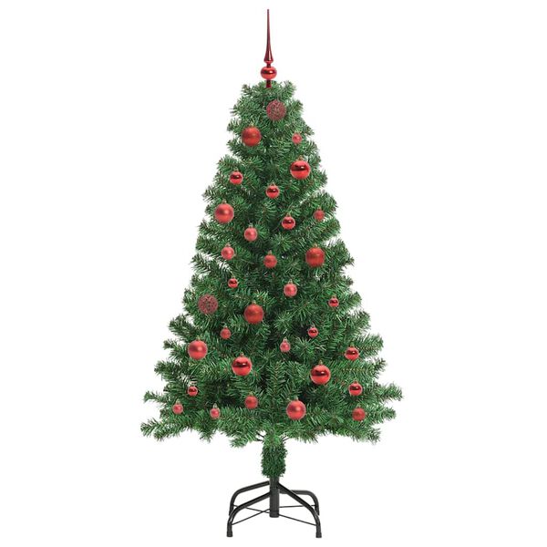 vidaXL K&uuml;nstlicher Weihnachtsbaum mit 150 LEDs mit St&auml;nder Gr&uuml;n 150 cm