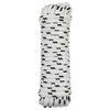 vidaXL Bootsseil 14 mm 6 m Wei&szlig; und Schwarz Polyester