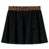 vidaXL Kinderrock mit Bund in Leopardenmuster Schwarz 116
