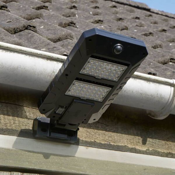 Luxform Intelligente LED-Garten-Solarleuchte Concordia PIR Schwarz