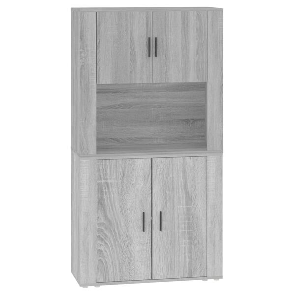 vidaXL Highboard Grau Sonoma Holzwerkstoff