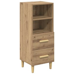 vidaXL Sideboard Artisan-Eiche 34 x 34,5 x 90 cm Holzwerkstoff