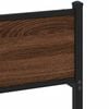 vidaXL Bettgestell ohne Matratze Braun Eiche 100x190 cm Holzwerkstoff