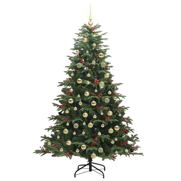 vidaXL K&uuml;nstlicher Weihnachtsbaum mit 300 LEDs mit St&auml;nder Gr&uuml;n 180 cm