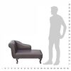 vidaXL Chaiselongue Braun Kunstleder