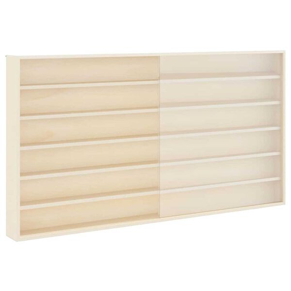 vidaXL Wanddisplay-Case mit Regal Beige 100 x 8,5 x 54 cm Sperrholz