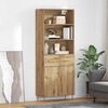 vidaXL Highboard Artisan-Eiche 69,5 x 34 x 180 cm Holzwerkstoff