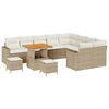 vidaXL Garten-Sofa-Set 12 pcs Beige Poly-Rattan