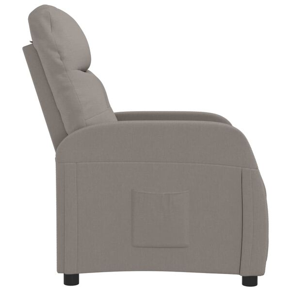 vidaXL Relaxsessel Taupe Stoff