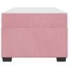 vidaXL Bettrahmen mit Matratze Rosa 80 x 200 cm Stoff