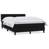 vidaXL Boxspringbett mit Matratze Schwarz 160x220 cm Samt