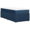 vidaXL Boxspringbett mit Matratze Blau 80x200 cm Stoff