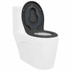 vidaXL Schnellverschluss-WC-Sitz Anthrazit 44.5 x 37.3 x 4.3 cm