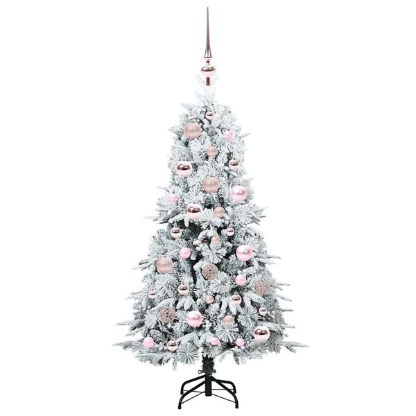 vidaXL Künstlicher klappbarer Weihnachtsbaum Grün 120 cm PE und PVC