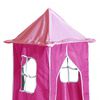 vidaXL Kinderhochbett mit Turm Rosa 80x200 cm Massivholz Kiefer