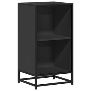vidaXL B&uuml;cherregal Schwarz 40x35x76 cm Holzwerkstoff