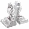 vidaXL Buchstützen 2 pcs Silber 12 x 9 x 19 cm Aluminium