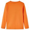 Kinder-Langarmshirt Dunkelorange 128