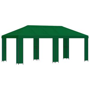 vidaXL Garten Pavillon 6 x 3 m Gr&uuml;n Polyester und Stahl 190