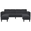vidaXL Sofa Set Schwarz Samt
