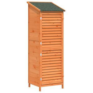 vidaXL Gartenschuppen Braun 59 x 56 x 176 cm Massivholz aus Fichte