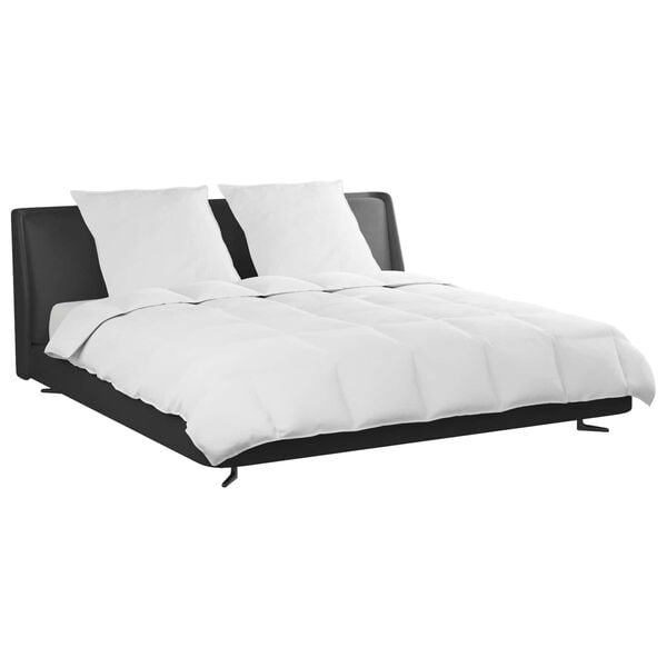 vidaXL Bettdecken Set mit Kissen 3 pcs Wei&szlig; Daunenfeder