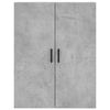 vidaXL Highboard Betongrau 69,5x34x180 cm Holzwerkstoff
