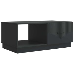 vidaXL Couchtisch Schwarz 90 x 50 x 37 cm Holzwerkstoff