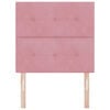 vidaXL Kopfteil mit Kopfteil Rosa 80 cm Samt