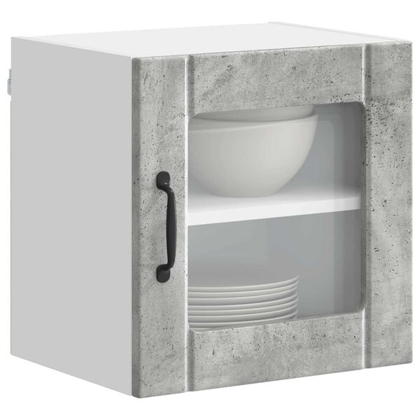 vidaXL K&uuml;chenschrank Lucca 2 pcs Beton Grau 40 x 31 x 40 cm