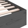 vidaXL Massivholzbett Grau 75x190 cm