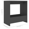 vidaXL Beistelltisch Grau 50x26x50 cm Holzwerkstoff