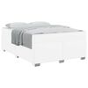 vidaXL Bettrahmen Wei&szlig; 140 x 200 cm Stoff