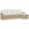 vidaXL Gartensofa-set 5 stk. Poly Rattan