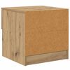 vidaXL Bettschrank 2 pcs Artisan-Eiche 40 x 39 x 40 cm Holzwerkstoff