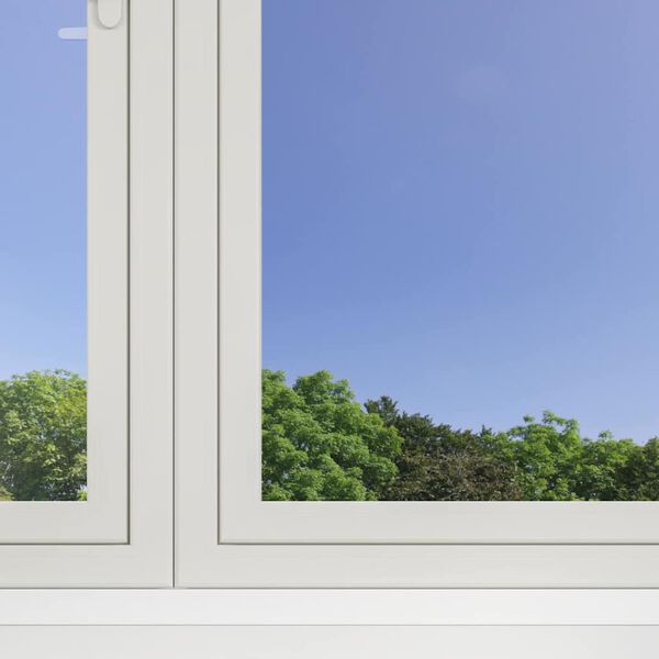 vidaXL Statische Reflektierende Solarfensterfolie Silber 90 x 500 cm