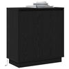 vidaXL Sideboard Schwarz Eichen-Optik 71 x 34,5 x 75 cm Holzwerkstoff
