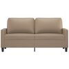 vidaXL 2-Sitzer-Sofa Cappuccino-Braun 140 cm Kunstleder