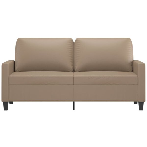 vidaXL 2-Sitzer-Sofa Cappuccino-Braun 140 cm Kunstleder