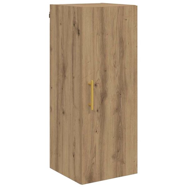 vidaXL Wandschrank Artisan-Eiche 34,5 x 34 x 90 cm Holzwerkstoff