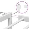 vidaXL Bettgestell Metall Wei&szlig; 107x203 cm