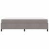 vidaXL Boxspringbett Taupe 120 x 200 cm Stoff