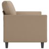 vidaXL 3-Sitzer-Sofa Cappuccino-Braun 180 cm Kunstleder