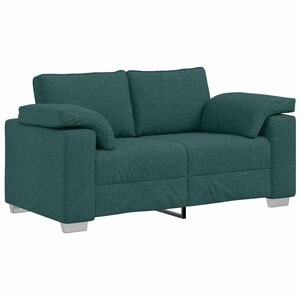 vidaXL Sofa Dunkelgr&uuml;n 160 x 80 x 82 cm Stoff