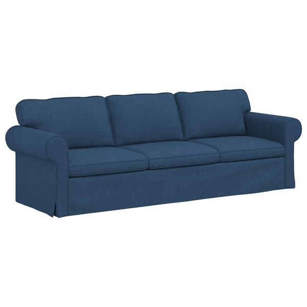 vidaXL Sofa Blau Gesamtabmessungen: 245 x 82 x 80 cm (B x T x H) Samt