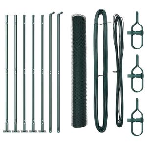 vidaXL Zaunpfosten Gr&uuml;n