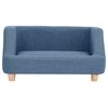 vidaXL Hundesofa Blau 95x63x39 cm Leinen